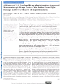 Cover page: A Mixture of U.S. Food and Drug Administration-Approved Monoaminergic Drugs Protects the Retina From Light Damage in Diverse Models of Night Blindness.