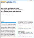 Cover page: Spatial and Temporal Variability of Suspended-Sediment Concentrations in a Shallow Estuarine Environment