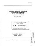 Cover page: Lawrence Berkeley Laboratory Ergonomics Committee FY94 Annual Report