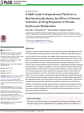 Cover page: A Multi-scale Computational Platform to Mechanistically Assess the Effect of Genetic Variation on Drug Responses in Human Erythrocyte Metabolism