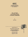Cover page of Sex and Death in the Rational World of Defense Intellectuals, Working Paper No. 8, First Annual Conference on Discourse, Peace, Security, and International Society