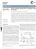 Cover page: Nickel-catalyzed transamidation of aliphatic amide derivatives