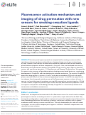 Cover page: Fluorescence activation mechanism and imaging of drug permeation with new sensors for smoking-cessation ligands.