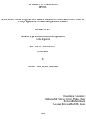 Cover page: School Poverty and the Frog-pond: How Relative and Absolute Achievement Levels Predict the College Applications of American High School Students