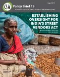 Cover page: Establishing Oversight for India’s Street Vendors Act