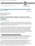 Cover page of University of California Response to NIH Request for Information on Draft NIHControlled-Access Data Policy and Proposed Revisions to NIH Genomic Data Sharing Policy(NOT-OD-26-023)