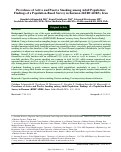 Cover page: Prevalence of Active and Passive Smoking among Adult Population: Findings of a Population-Based Survey in Kerman (KERCADRS), Iran.