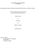 Cover page: Racial-Religious Hinges: Pakistani-Heritage Student Experiences in California Colleges