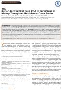 Cover page: Donor-derived Cell-free DNA in Infections in Kidney Transplant Recipients: Case Series.