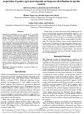 Cover page: Acquisition of gender agreement depends on frequency distributions in specific contexts