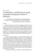 Cover page: Counting Race and Ethnicity for Small Populations during the COVID-19 Pandemic