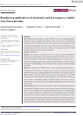 Cover page: Broadening applications of stochastic patch occupancy models over three decades