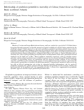 Cover page: Relationship of predation potential to mortality of Calanus finmarchicus on Georges Bank, northwest Atlantic