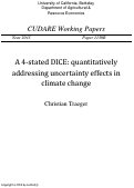 Cover page: A 4-stated DICE: quantitatively addressing uncertainty effects in climate change