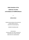 Cover page: Wake Simulation of the Multirotor Test Bed and Validation of CHARM Software