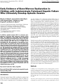 Cover page: Early Evidence of Bone Marrow Dysfunction in Children with Indeterminate Fulminant Hepatic Failure Who Ultimately Develop Aplastic Anemia