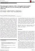 Cover page: Microstructural asymmetry of the corticospinal tracts predicts right–left differences in circle drawing skill in right-handed adolescents