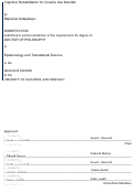 Cover page: Cognitive Rehabilitation for Cocaine Use Disorder