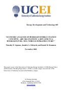 Cover page: Economic Analysis of Hydrogen Energy Station Concepts: Are "H 2E-Stations" a Key Link to a Hydrogen Fuel Cell Vehicle Infrastructure?