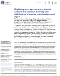 Cover page: Digitizing mass spectrometry data to explore the chemical diversity and distribution of marine cyanobacteria and algae