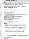 Cover page: Effects Of Alternative Food Voucher Delivery Strategies On Nutrition Among Low-Income Adults