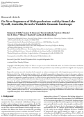 Cover page: De Novo Sequences of Haloquadratum walsbyi from Lake Tyrrell, Australia, Reveal a Variable Genomic Landscape