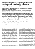 Cover page: The proper connection between shelterin components is required for telomeric heterochromatin assembly