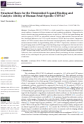 Cover page: Structural Basis for the Diminished Ligand Binding and Catalytic Ability of Human Fetal-Specific CYP3A7.