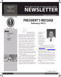 Cover page: President's Message February 2012
