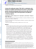 Cover page: A phase 1b multicenter study of TAS-102 in combination with irinotecan in patients with advanced recurrent or unresectable gastric and gastroesophageal adenocarcinoma after at least one line of treatment with a fluoropyrimidine and platinum-containing regimen