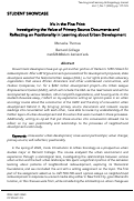 Cover page: It’s in the Fine Print: Investigating the Value of Primary Source Documents and Reflection on Positionality in Learning about Gentrification