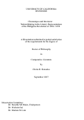 Cover page: Chronotopes and Intertexts: Nation-Making in the Literary Representations of the Philippine Revolution of 1896/1898