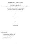 Cover page: The Primacy of Applied Privacy: Different Approaches to Data Privacy Needed for Different Machine Learning Tasks