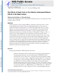 Cover page: The effects of study task on prestimulus subsequent memory effects in the hippocampus