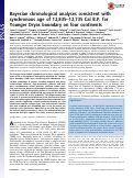 Cover page: Bayesian chronological analyses consistent with synchronous age of 12,835–12,735 Cal B.P. for Younger Dryas boundary on four continents