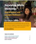 Cover page of Surviving While Studying: 2023 Workers and Learners Research