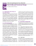 Cover page: Male Fertility and Testosterone Therapy