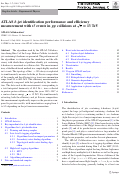 Cover page: ATLAS b-jet identification performance and efficiency measurement with tt¯ events in pp collisions at s=13 TeV