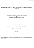 Cover page: Monitoring the Energy-Use Effects of Cool Roofs on California Commercial Buildings