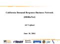 Cover page: Demand Response Business Network (DRIbiznet): Overview