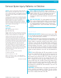 Cover page: Cervical Spine Injury Patterns in Children