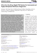 Cover page: All‐In‐One OsciDrop Digital PCR System for Automated and Highly Multiplexed Molecular Diagnostics