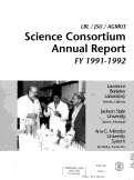 Cover page: LBL/JSU/AGMEF Science Consortium Annual Report 1991/92