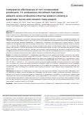 Cover page: Comparative effectiveness of non-compounded polidocanol 1% endovenous microfoam (Varithena) ablation versus endovenous thermal ablation utilizing a systematic review and network meta-analysis.