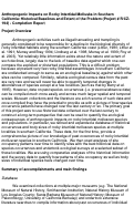 Cover page: Anthropogenic Impacts on Rocky Intertidal Mollusks in Southern California: Compiling Historical Baseline and Quantifying the Extent of the Problem