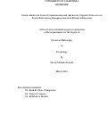 Cover page: Parent-Adolescent Sexual Communication and Adolescent Cognitive Processes on Sexual Risk among European American Female Adolescents