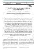 Cover page: Field test of the behavioral regulation of larval transport