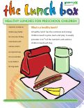 Cover page: The Lunch Box Series, A: Healthy Lunches for Preschool Children