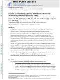 Cover page: Obesity and Functioning Among Individuals with Chronic Obstructive Pulmonary Disease (COPD)