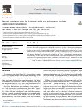 Cover page: Factors associated with the 6-minute walk test performance in older adults with hyperkyphosis